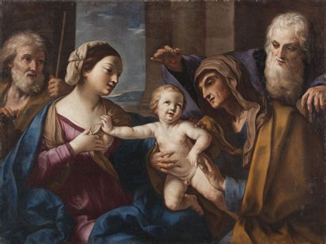  The Holy Family with St. Anne and Infant Baptist : A Baroque Symphony of Light and Emotion!